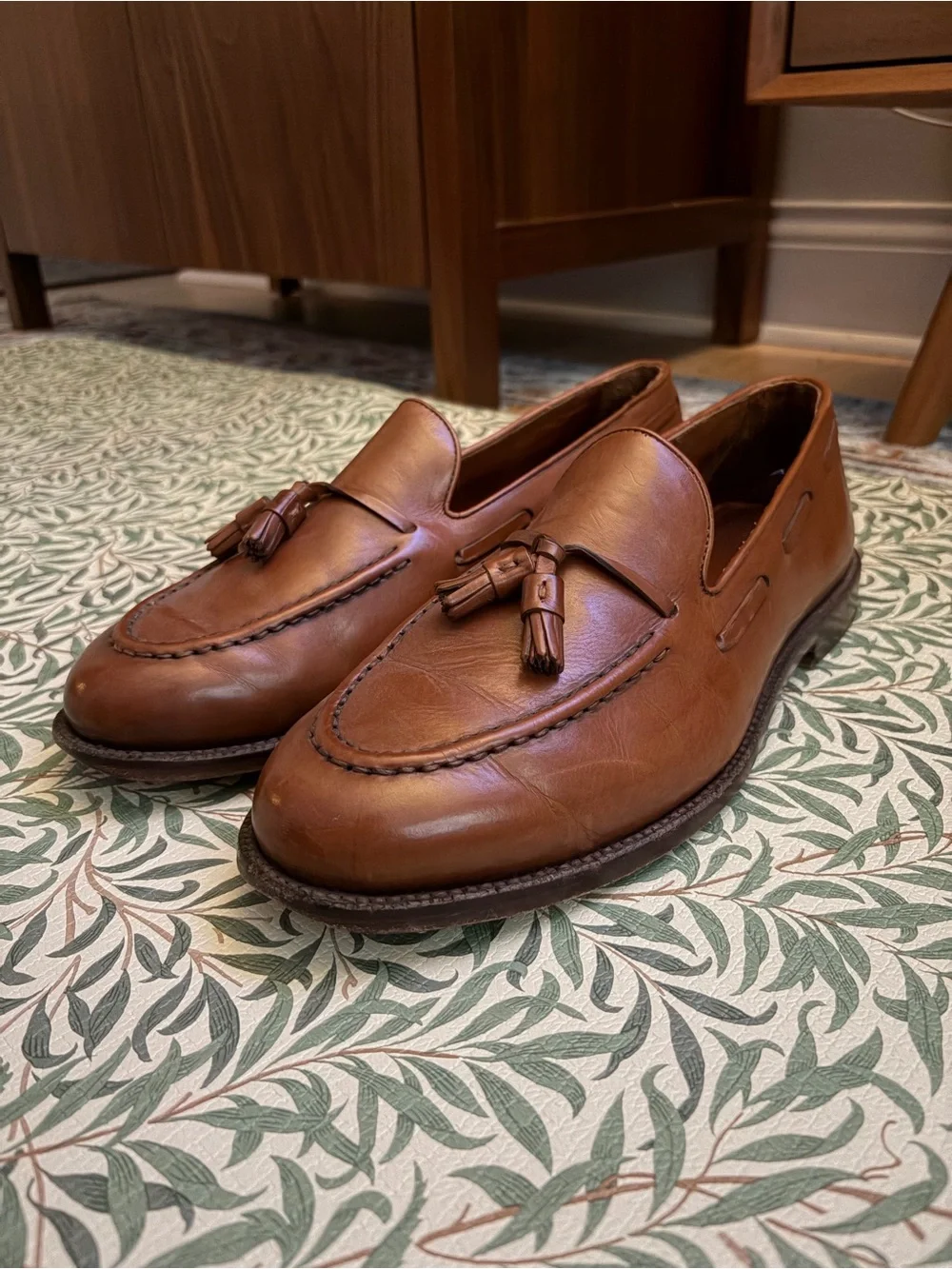 Classic Men's Tassel Slip-On Loafers in Brown
